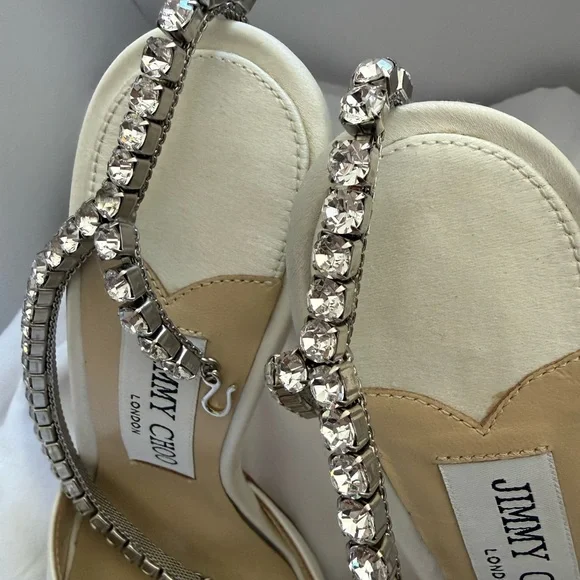 Jimmy Choo Saeda Satin Sandals 100, size 37 - Picture 9 of 9